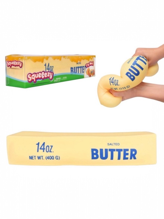 Sunny Days Other - NWT Sunny Days Squeezy Salted Butter Stick Squishy Stress viral Toy